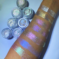 Gel crème pailletée métallisée à haute teneur en pigment personnalisée de marque privée fard à paupières gel pailleté fard à paupières basse quantité minimale de commande échantillon gratuit de poudre