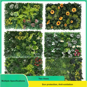 Huaien césped al aire libre Planta <span class=keywords><strong>artificial</strong></span> pared verde decoración Floral Fondo plástico simulado por fabricantes - Product Image 2
