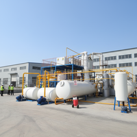Unité de distillation semi-continue à grande capacité pour transformer l'huile moteur automobile usagée en diesel et en essence