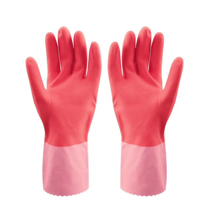 Latex Durable Kitchen House Cleaning Rubber Latex Cleaning Room Dish Gloves For Clean
