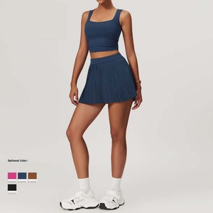 2025 vendita calda estate sport palestra <span class=keywords><strong>abbigliamento</strong></span> due pezzi di Yoga Wear atletica Golf Tennis gonna corta e Top 2 pezzi Skorts Set - Product Image 2