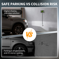 Indicateur de distance de stationnement intelligent pour garage, affichage numérique LED mural avec laser et fonction de réveil automatique pour aide au stationnement à domicile