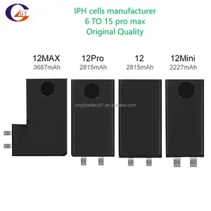 Batteries rechargeables Cellule de réparation No Flex iPhone tous les modèles iphone xs xr 11 12 cellules batteries de remplacement