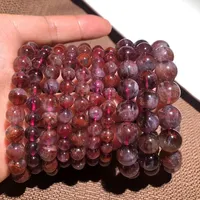 Bracelet extensible unisexe Lancui tendance fait main en pierres naturelles de guérison énergétique, quartz et grès, pour le yoga et la méditation
