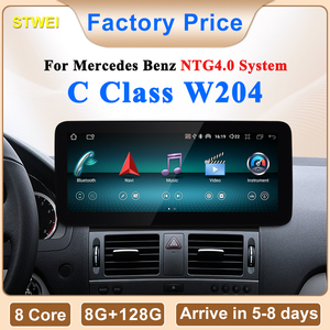 STWEI 2026 ชุดมัลติมีเดียไร้สายสำหรับรถยนต์ ระบบ Android AUTO CarPlay หน้าจอ 10.25 นิ้ว 12.3 นิ้ว สำหรับรถยนต์ Mercedes Benz W204 C Class - Product Image 2