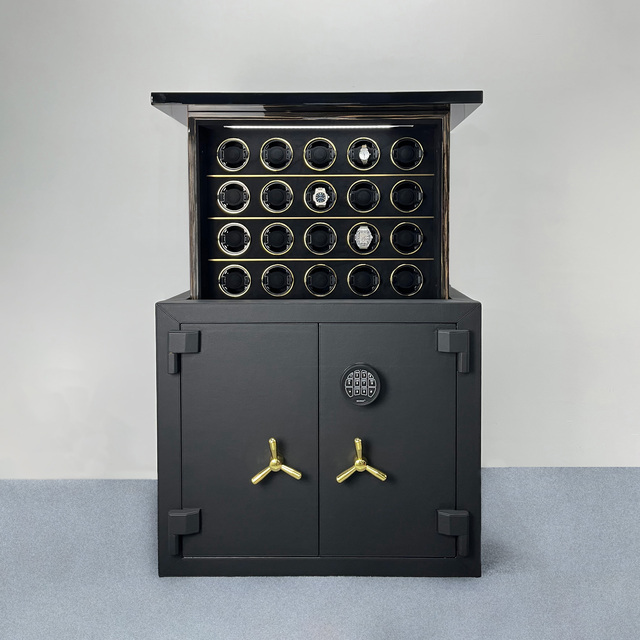 Scalable Automatic Watch Winder Mechanical Watch Turner Home Security Safe Luxury Watch High-end Vault Collection Wooden Cabinet