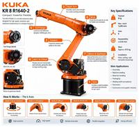 Kuka Robot industri, Robot industri bentuk kubus besi cor KR 8 R1640-2 lengan mekanis