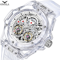 Montres mécaniques de haute qualité ONOLA 3835, résistantes à l'eau, automatiques, vintage, sans marque, pour hommes