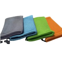 Sac de rangement en maille portable personnalisable avec cordon de serrage, couleurs rose, orange, vert, violet, logo, idéal pour cadeaux et usage domestique