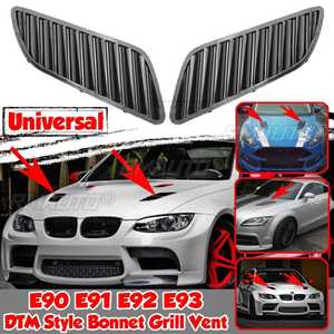 2 pièces Grilles de ventilation de capot avant style DTM pour BMW E90 E91 E92 E93 F30 E46 en ABS - Product Image 1