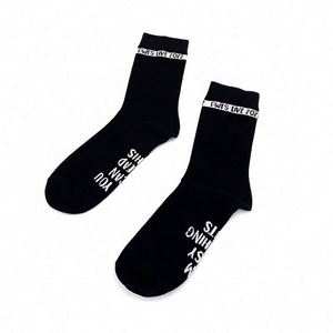 Chaussettes de sport personnalisées avec logo imprimé, faible MOQ, prix bas - Product Image 1