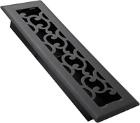 Grilles de ventilation murales robustes en métal, résistantes à la rouille, pour sols et murs, pour la maison et le bureau