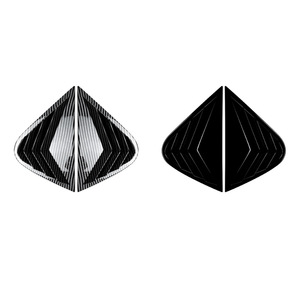Autocollants de fenêtre de voiture pour Seat Ibiza MK4.5 2012-2017, persienne triangulaire arrière adhésive en ABS, texture en Fiber de carbone noir piano - Product Image 2