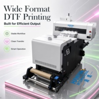 Nouvelle imprimante DTF entièrement automatique haute vitesse avec encre DTF et agitateur de poudre, garantie 1 an pour la production de vêtements commerciaux