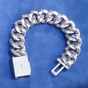 Custom 20MM 10K Real Gold Lab Diamond Cuban Link <b>Chain</b> Hip Hop <b>Iced</b> Out DEF VVS Lab Grown Diamond Cuban Bracelet - Product Image 6