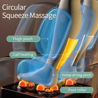 Fauteuil de massage électrique Leercon OEM de luxe à gravité zéro avec compression par airbag 8D, assistant vocal IA et musique, à prix abordable