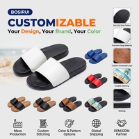 Sandal Selop PVC Anti Slip Warna Solid Motif Bunga untuk Dalam Ruangan, Rumah, Mandi, Pria Wanita, Modis, Semua Musim, Cocok untuk Pasangan