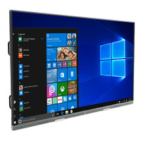 Panel interactivo Smart Bord con pantalla LCD de 75/85/98 pulgadas, pizarra digital inteligente interactiva para la enseñanza, todo en uno con pantalla táctil.
