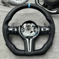 Pour BMW M Performance F30 F10 F32 F20 F15 F25 E70 E71 E72 E90 E92 M3 M5 M6 Accessoires de voiture Volant en cuir