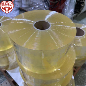 Rouleau de rideau <span class=keywords><strong>PVC</strong></span> transparent couleur miel doré, résistant au vent et aux UV, durable, pour entrepôts frigorifiques et entrepôts (disponible en gros) - Product Image 3