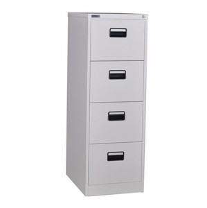 Màu xám-trắng 4 ngăn kéo Locker với khóa phím 4 ngăn kéo bên Tủ hồ sơ - Product Image 2