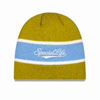 Gorro de Punto Acanalado con Rayas en Contraste Estilo Vintage para Hombre, Gorra de Calavera para Deportes y Actividades al Aire Libre