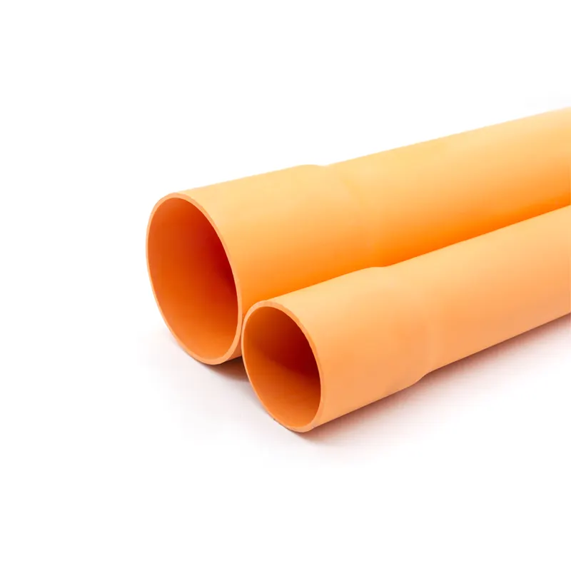 Manchons de câble Orange 3.5 "4" PVC DB2 Conduit rigide pour l'électricité