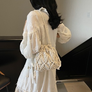Bolso de Verano para Mujer, Tejido a Crochet, de Algodón, Estilo Macramé, Hecho a Mano, para Playa - Product Image 6