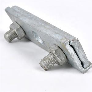 Collier de <span class=keywords><strong>suspension</strong></span> de câble galvanisé avec 3 boulons Accessoires de puissance pour <span class=keywords><strong>suspension</strong></span> de câble de haubanage à rainure parallèle - Product Image 4