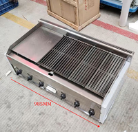 Grill à gaz de table au GPL ou au gaz naturel, grill à roche Rava commercial, four à barbecue