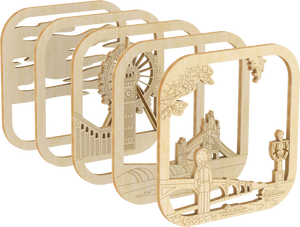Lampe de nuit éducative créative DIY, construction de ville 3D en bois, artisanat pour enfants de 5 à 7 ans, puzzle LED - Product Image 4