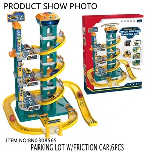 Jouets de stationnement ensembles de blocs de construction de sécurité multicouches avec voitures à Friction * 6 pièces pour enfants garçons et filles jouets - Product Image 6