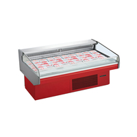 Vitrine Réfrigérée Sur Mesure en Acier Inoxydable pour Viande Fraîche – Comptoirs de Boucherie en Supermarché