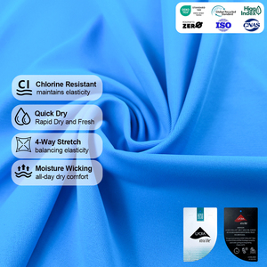 Tissu <span class=keywords><strong>de</strong></span> <span class=keywords><strong>bain</strong></span> résistant au chlore, respirant, élastique, confortable, séchage rapide, <span class=keywords><strong>anti</strong></span>-<span class=keywords><strong>UV</strong></span>, tissu tricoté pour maillots <span class=keywords><strong>de</strong></span> <span class=keywords><strong>bain</strong></span> - Product Image 1