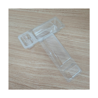 Offre Spéciale PET rectangulaire personnalisé 2 compartiments récipient transparent plateau PET avec couvercle en aluminium plastique