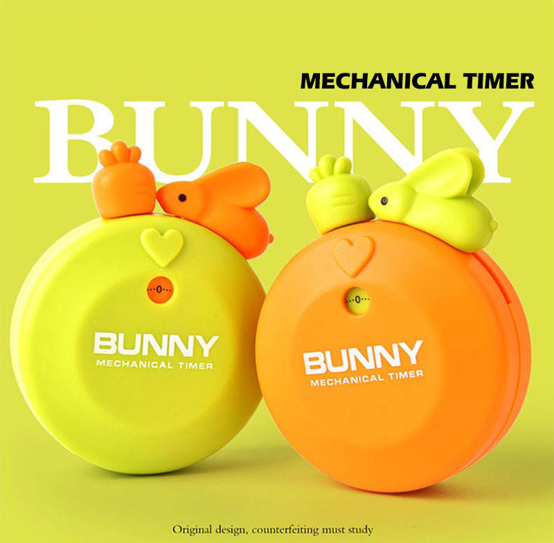 Cute Round Magnetic Cooking Timer Plastic Electronic Kitchen Timer Mechanism for Household Use