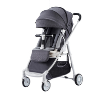 Poussette bébé 4 roues légère et luxueuse 2022, pliable, nouveau modèle, deux places, vente en gros d'usine à prix avantageux