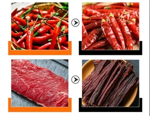 Machine de séchage de saucisse de viande de poulet Machine de déshydrateur de viande de pompe à chaleur industrielle de 32 plateaux 100Kg - Product Image 2