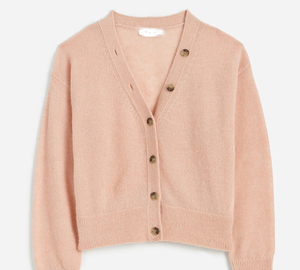 OEM quantité minimale de commande bas Femmes <span class=keywords><strong>Pull</strong></span> col en V Cardigan Coupe décontractée Doux Blush Cropped Cardigan en mélange d'alpaga <span class=keywords><strong>Rose</strong></span> <span class=keywords><strong>pastel</strong></span> - Product Image 5