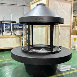 <span class=keywords><strong>Estufa</strong></span> de leña de techo independiente suspendida de crucero, adorno decorativo para interiores, chimenea de <span class=keywords><strong>pared</strong></span> suspendida a Gas - Product Image 5