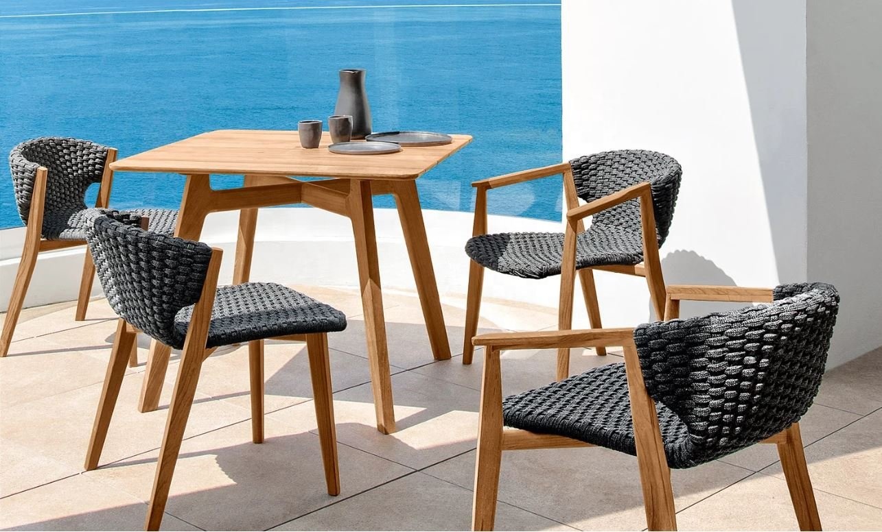 New arrival high quality classic garden furniture rope outdoor dining chair