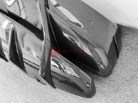 3K semi fibre de carbone P-style pare-chocs arrière avec feux d'échappement pour Lamborghini Huracan LP580 LP610 kit carrosserie pièces de voiture