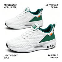 Zapatillas Deportivas para Hombre con Placa de Carbono, Transpirables, Tejido Elástico, Amortiguación de Impactos, Estilo Casual para Correr