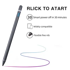 Drawing Usb Free Sample Smartphone 2 in 1 Touch Screens Pencil White Black and Rose Gold universal Stylus Pen for Android Phones