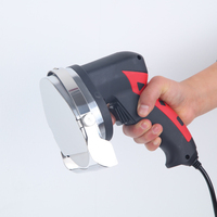 Trancheuse à viande professionnelle électrique pour shawarma, kebab, lames en acier inoxydable, semi-automatique, portable, état neuf, 220V