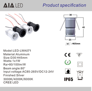 <span class=keywords><strong>Downlight</strong></span> IP65 impermeable, foco empotrado pequeño para <span class=keywords><strong>exterior</strong></span>, <span class=keywords><strong>led</strong></span>, mini <span class=keywords><strong>downlight</strong></span> para techo - Product Image 2