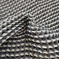 Tapis de bain carré uni en tissu gaufré, absorbant et antidérapant, pour salle de bain et entrée de toilettes, produit transfrontalier best-seller