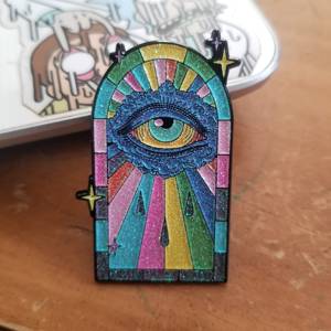The <span class=keywords><strong>Watcher</strong></span> Bunte Sammler Emaille Anstecknadeln Abzeichen Benutzer definierte LOGO Zubehör Psychedelic Glitter Cartoon Soft Emaille Pin <span class=keywords><strong>Eye</strong></span> - Product Image 6