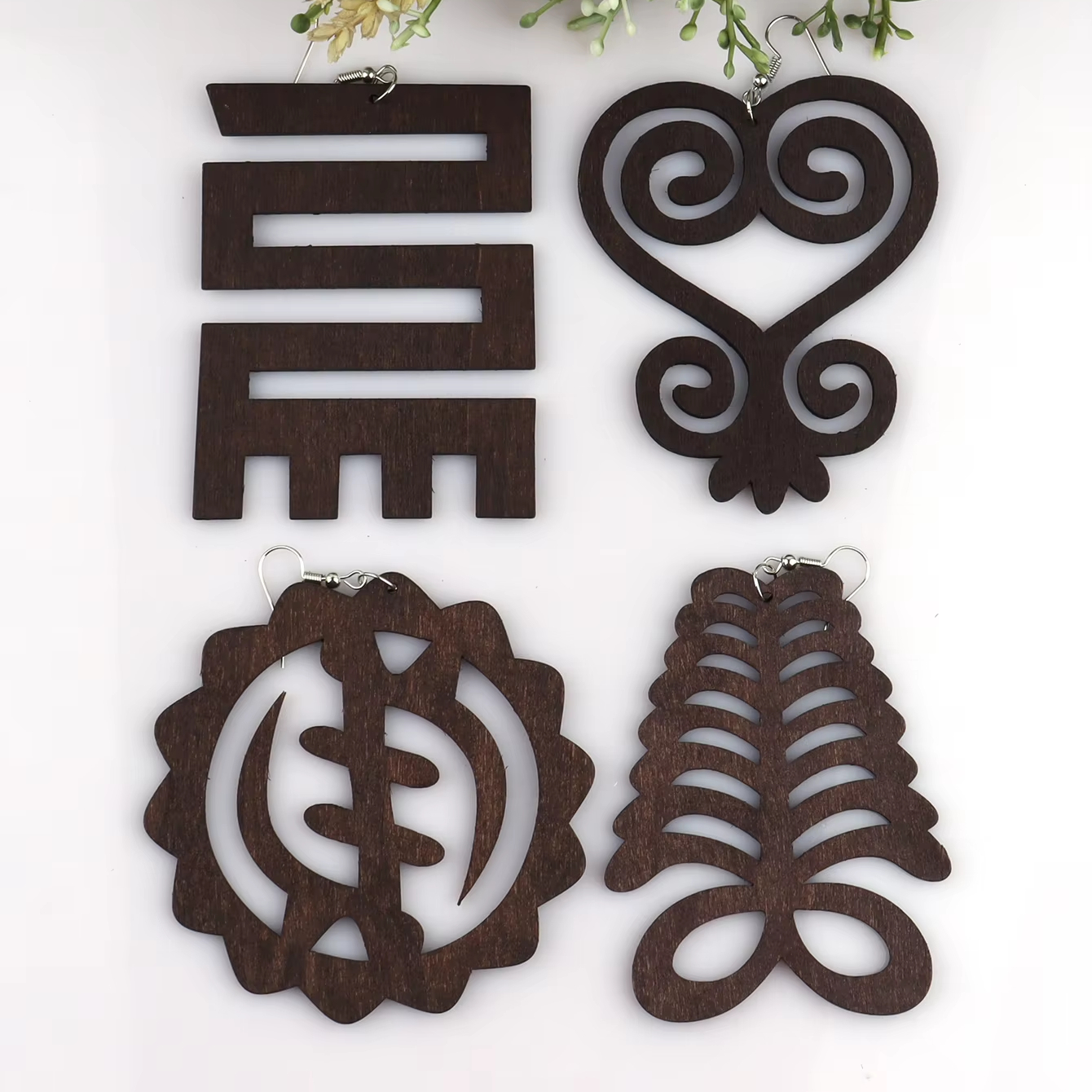 Adinkra Symbols Elegant Stainless Steel Pendant Necklaces