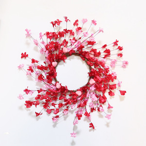 Guirnalda de Flores de Papel de 45cm, Estilo Moderno, para el Día de San Valentín, Guirnalda Simulada para el Día de la Madre, Decoración Cálida para el Hogar, Adorno para Puerta - Product Image 1